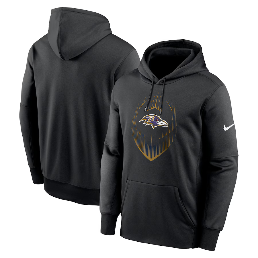 Men Baltimore Ravens black style #2 2024 Nike NFL Hoodie->baltimore ravens->NFL Jersey